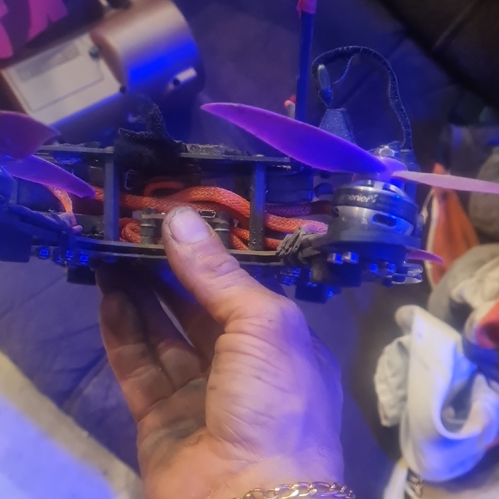High-Performance Black and Purple Racing Drone - Picture 3 of 4